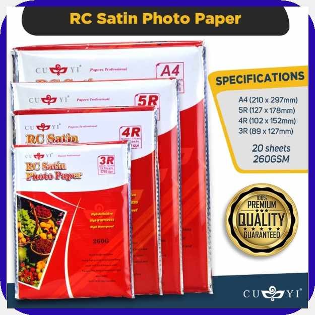 CUYI(i{RC.GY)Satin>j}Photo>cF}Paper=OG|260GSM=Vq|(20>TC}sheets>VZ}per ...