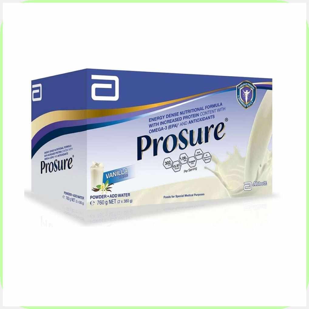 PROSURE,L,Vanilla,G[Milk,RR@Formula+An@for+lA@Adult,VO[2x380g | Shopee ...