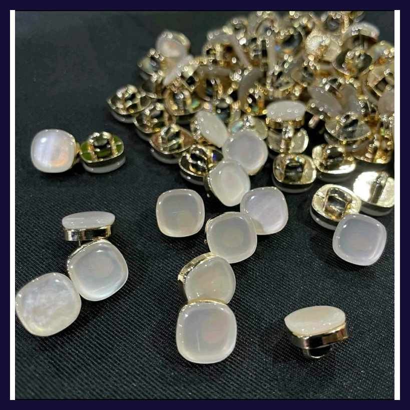Square Barong Buttons 10mm Gold (6pcs) | Shopee Philippines