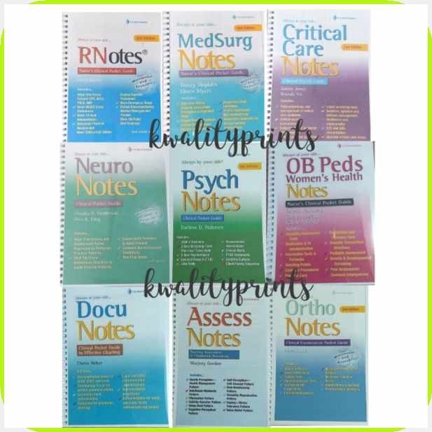 NURSING NOTES REPRINT (Nurse's Clinical Pocket Guide) | Shopee Philippines