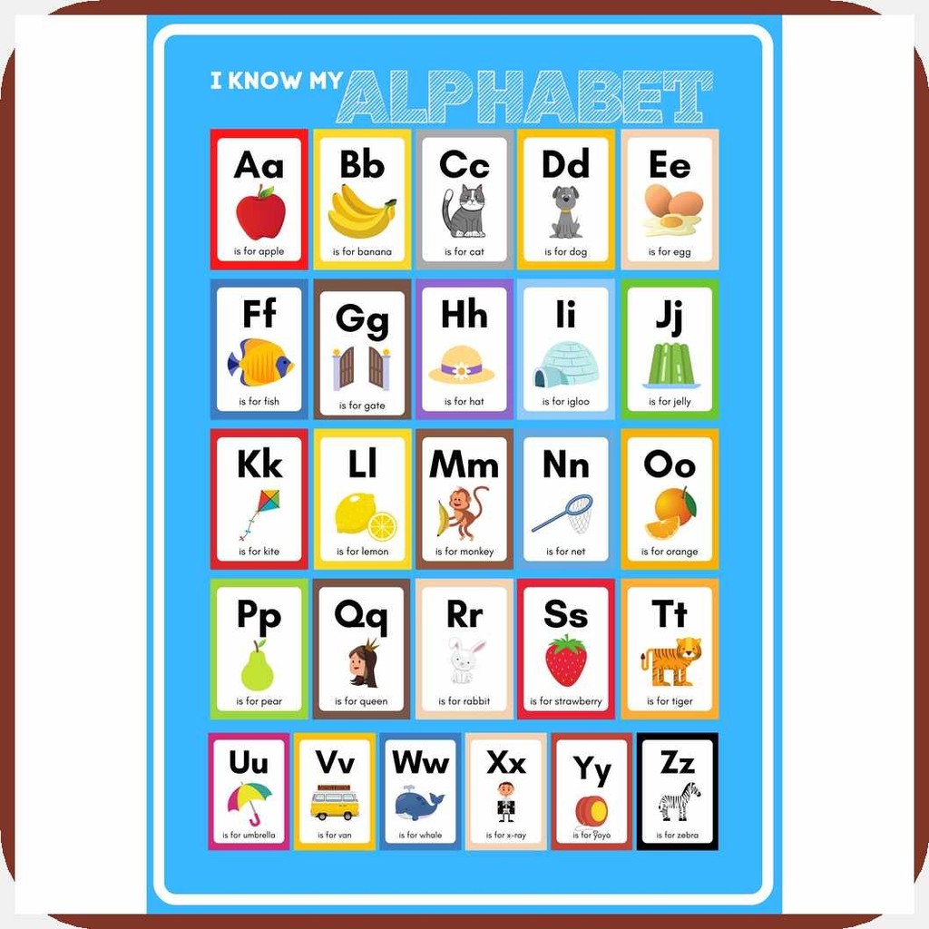 Alphabet*F*ABC*O?Chart*D?Laminated*n?A4*i?Size | Shopee Philippines