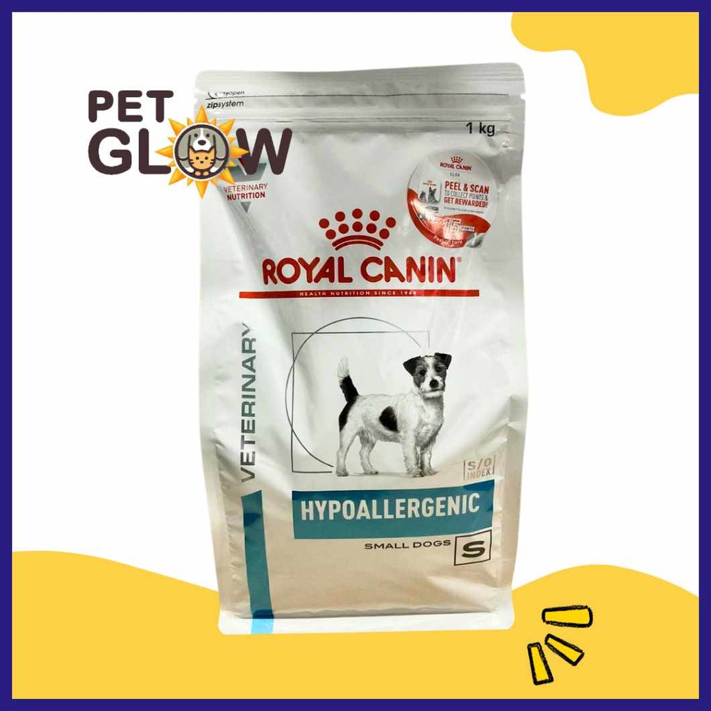 Royal=fCanin{Z>Hypoallergenic^UT/Small$UR/Dog%VL:Dry%HR:Food%ux:(1kg