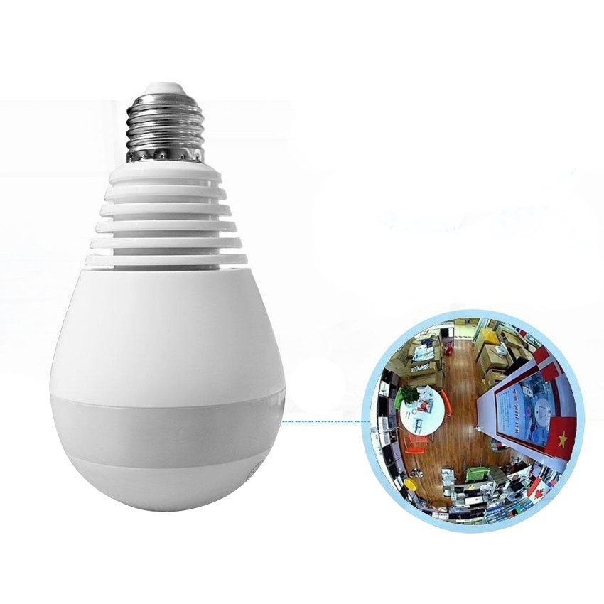 V380s Wi-fi 360 Panoramic IP Cam Camera CCTV Spy Wifi Bulb | Shopee ...