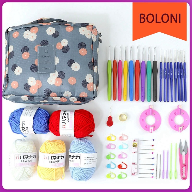 48CPS Beginner Crochet Kit For Adults Knitting Starter Kit Adults And ...