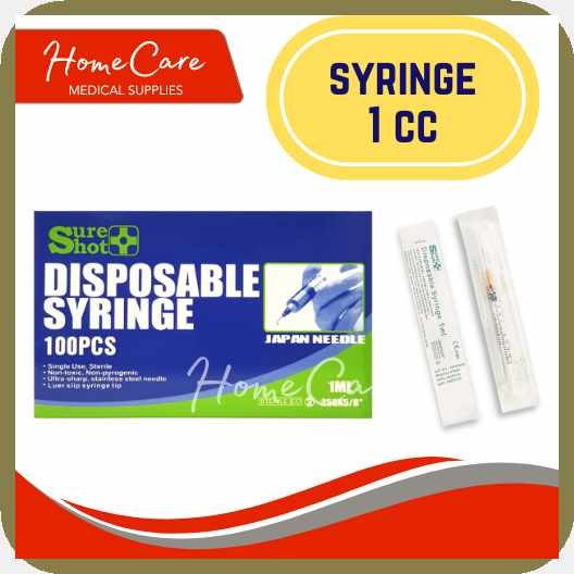 SURESHOT Syringe 1cc, 3cc, 10cc 30cc, 5cc (1 Box) | Shopee Philippines