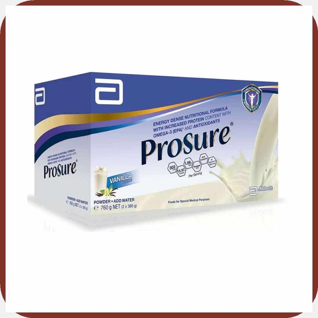 PROSURE/ni]Vanilla#P,Milk;cF'Formula{BT'for{Lp'Adult{zF'2x380g | Shopee ...