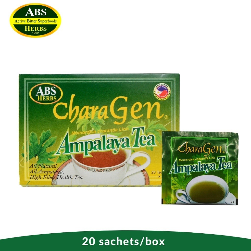 ABS Charagen Ampalaya Tea 2g/20 Sachets | Shopee Philippines