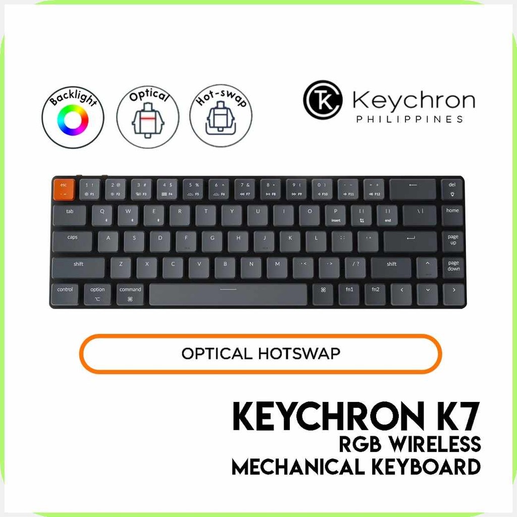 Keychron=Dn{K7:WmMechanical)CZ}Keyboard>sk}(65%>zX}Layout,>dB}Wired ...