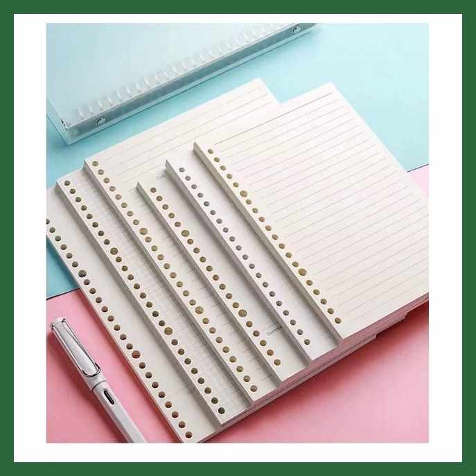 Notebooks 20/26 holes Refill pages/ loose leaf for binder a5 b5 a4 (50 ...