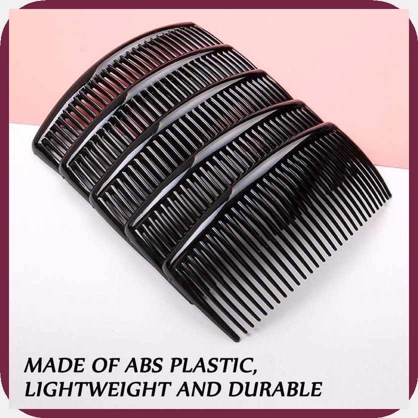 (12pcs)Payneta]Zl'Plain[nD/Black>k)Side}N)Comb}F)29}b)Teeth~R*Plastic ...