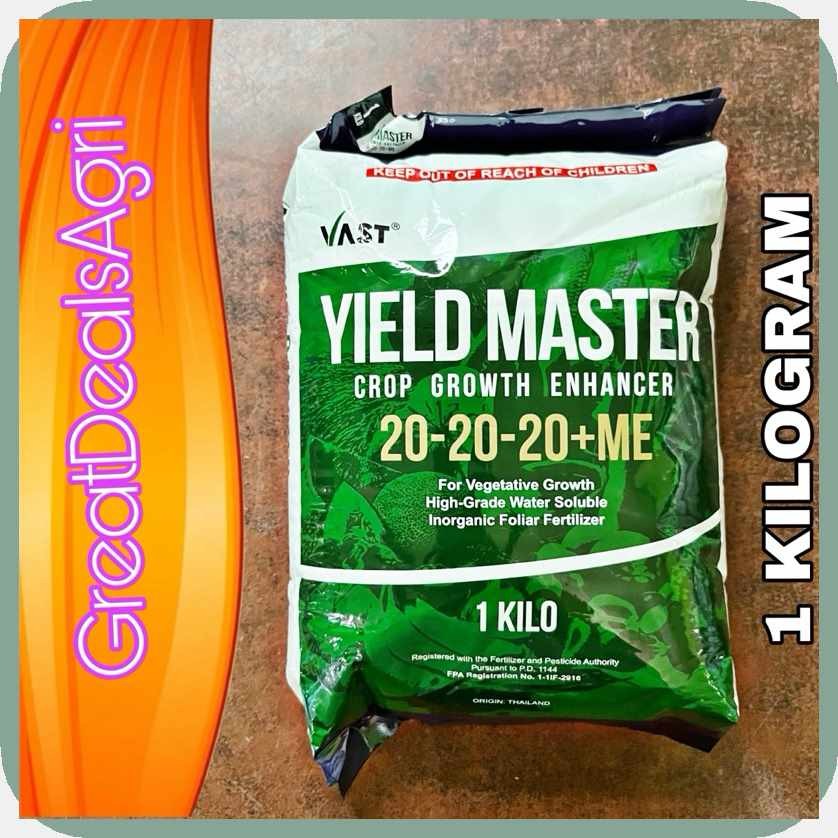 YIELD|Ti|MASTER,vr'20-20-20{S'FOLIAR{V'FERTILIZER{v'1{O'KILO{r'ORIGINAL ...
