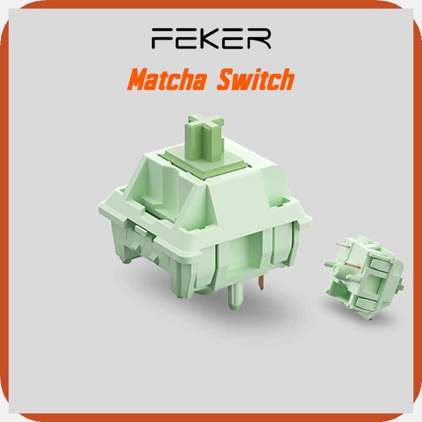 FEKER Matcha Switches for Mechanical Keyboard Linear Pre Lubed 5 Pins ...