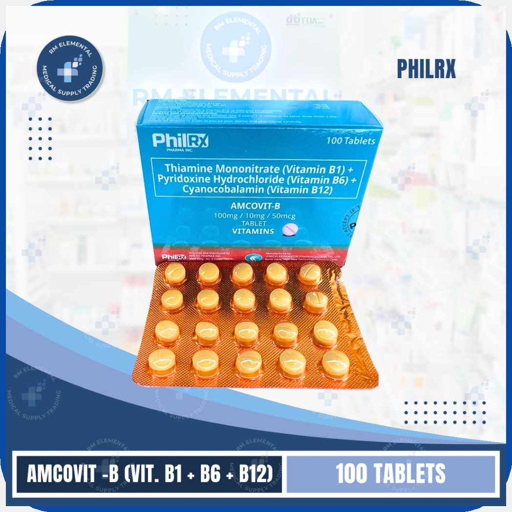 Amcovit-B,s%Vitamin`aD$B-complex)rF}100mg>XM}100>AO}tablets>An}B1+B6 ...