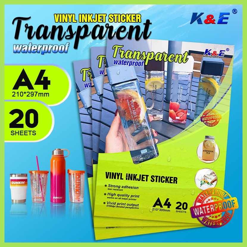 K&E^KA!z.WATERPROOF-Transparent'iG{Printable