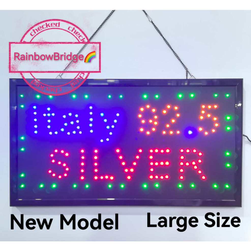 ITALY 92.5 SILVER - RAINBOW BRIDGE LED SIGNAGE (Small-Large) #SIZE ...