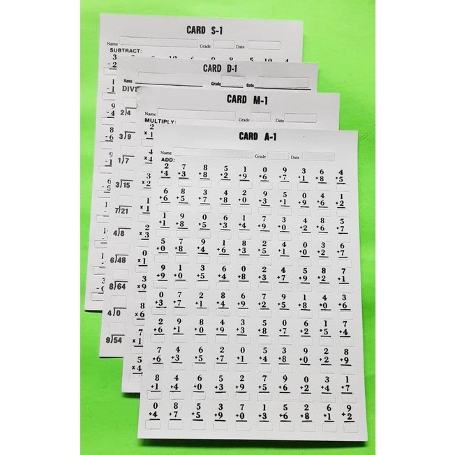 Window Card Math Operations (LEVEL 1 Addition/Subtraction ...