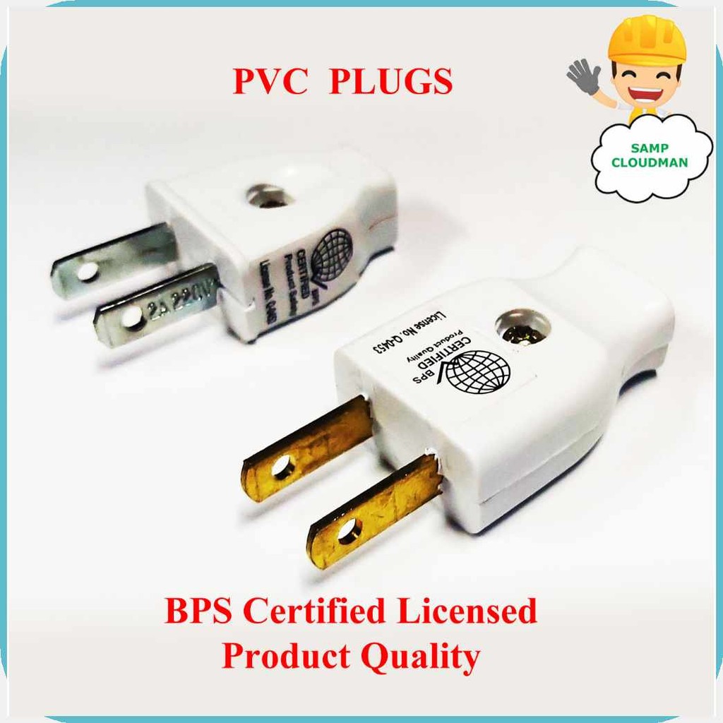 Local Made PVC Vinyl Plugs 10A 5A 2A Male plug socket Electrical 220V ...