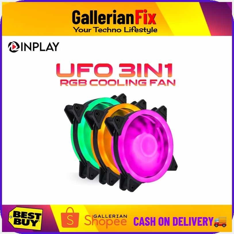 Inplay|B`UFO'e/Kit>c)3}P)120mm}W)RGB}b)case}X)fan}V)pc cooling fan ...
