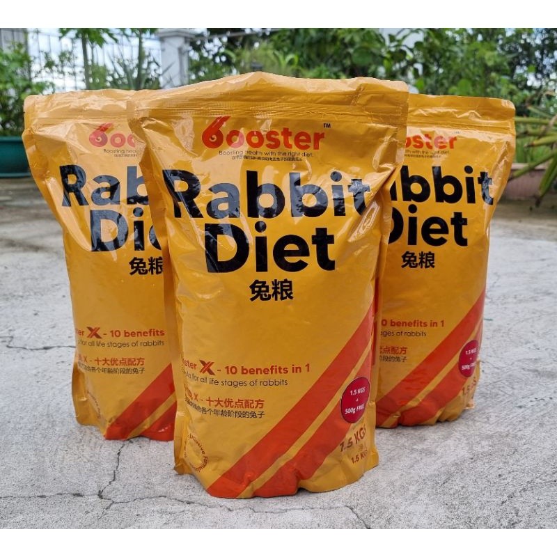 Timothy Based Rabbit Pellets (Booster X Rabbit Diet) 1kg or 1.8kg ...