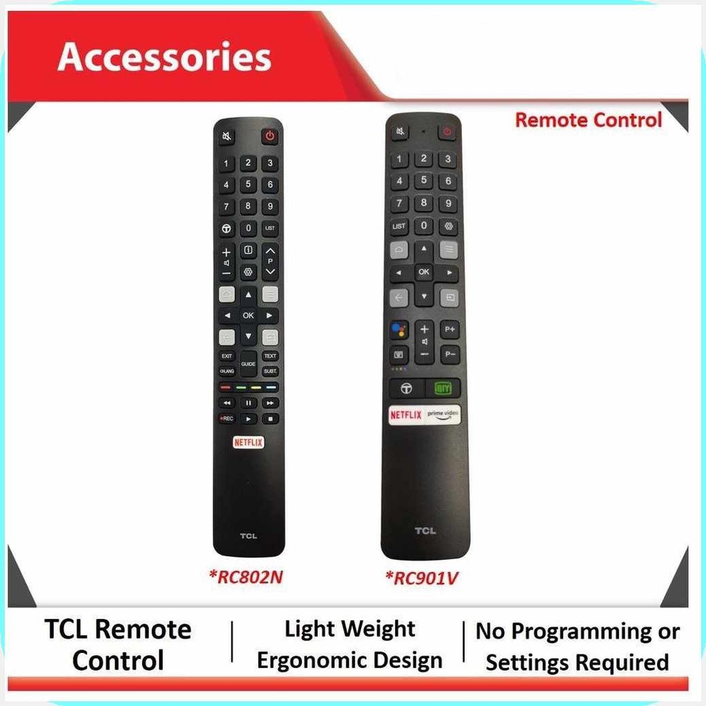RC901V FMR6 TCL TV Remote Control for Android TV For TCL Smart TV ...