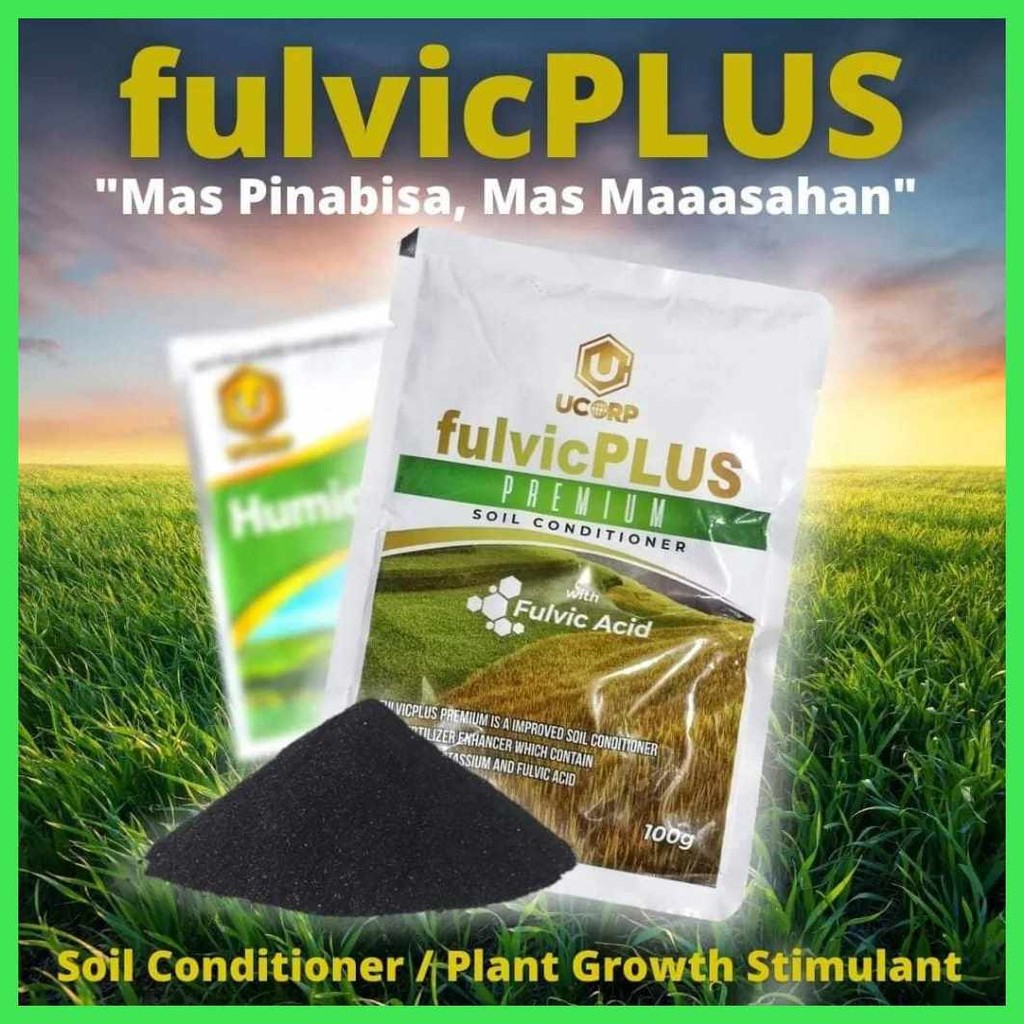 FULVICPLUS PREMIUM SOIL CONDITIONER FERTILIZER ENHANCER /RICE FARMING ...