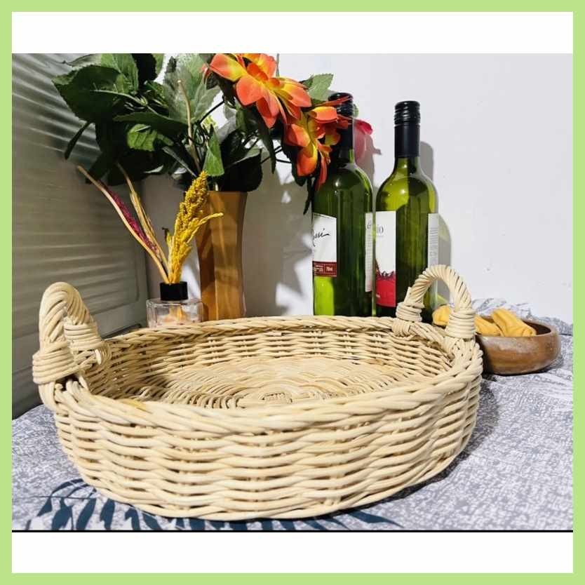 Round@hm|Rattan[wK)Basket]Lb.|#ya.Centerpiece#kx.|$DS/Table$vJ/Decor$vu ...