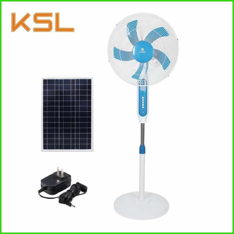 KSL Solar Electric Fan with Solar panel 16 inch Solar Fan Chargeable ...