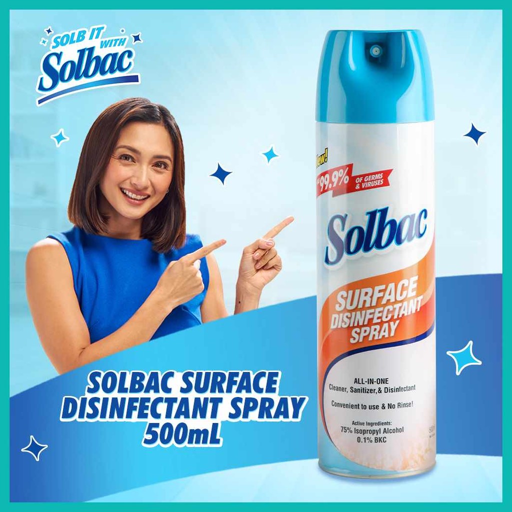 Solbac Surface Disinfectant 500ml | Shopee Philippines