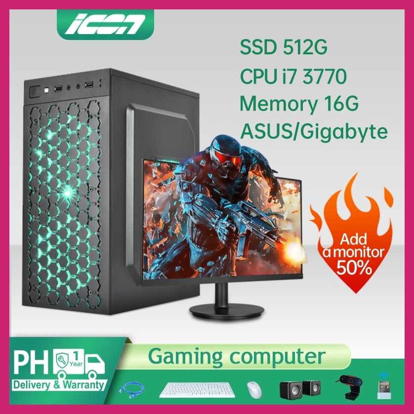 ICON Desktop PC I7 Desktop Computer 512G SSD Office Gaming Computers ...