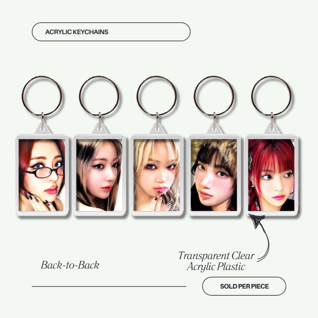Le Sserafim Crazy Acrylic Transparent Keychain Yunjin Sakura Chaewon ...