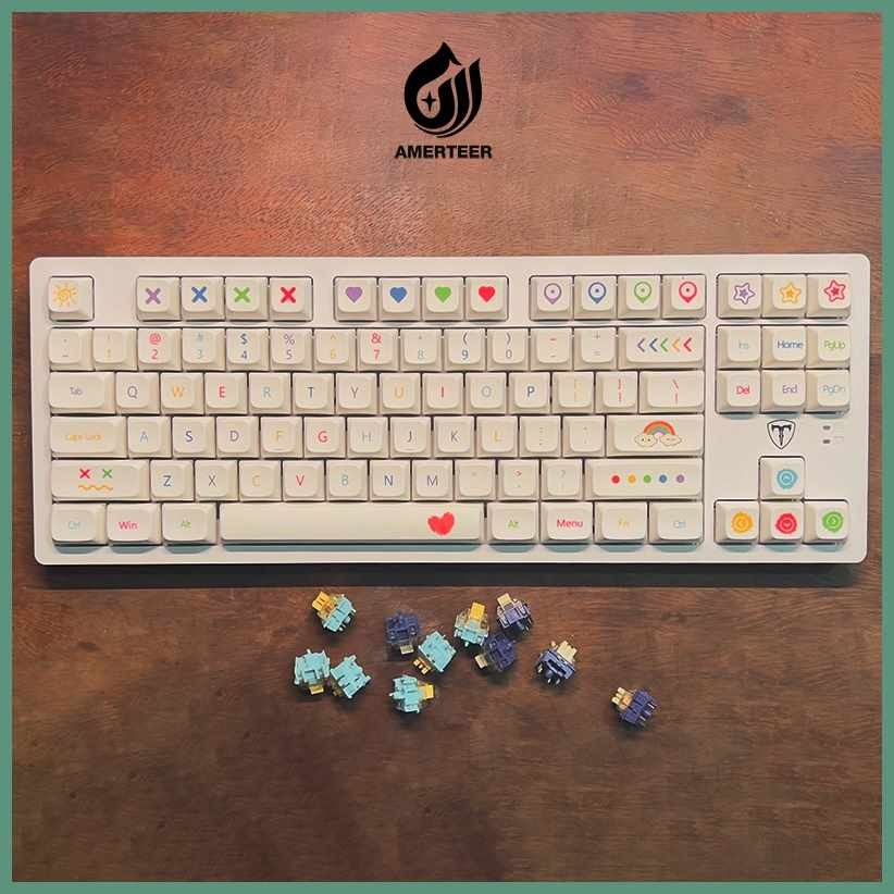 140)pl;Keys)zp{PBT,cZ!Dye-Sublimation[ZK!Rainbow[Ko!Keycaps[Eq!Set[at ...