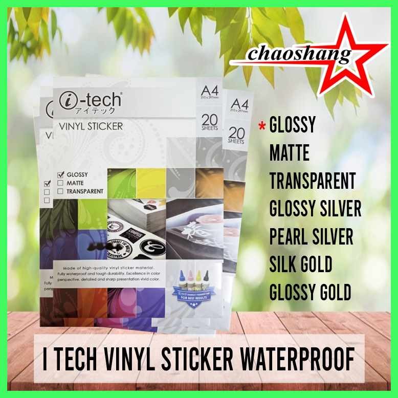 I-TECH VINYL STICKER (GLOSSY,MATTE,TRANSPARENT) | Shopee Philippines