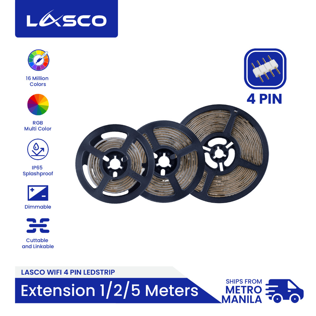 Lasco 4 PIN LED Extension Multicolor RGB SMD5050 Lights Indoor And ...