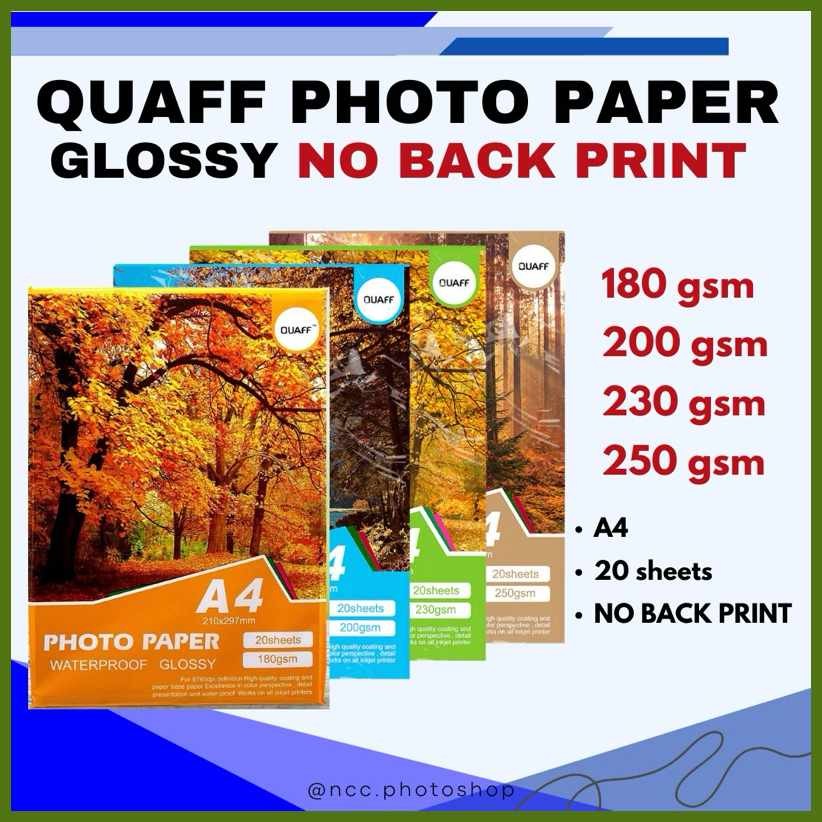 Quaff,DT^Photo@Kq]Glossy>C)Paper}Y)NO}G)BACK}h)PRINT}N)200/230/250gsm ...