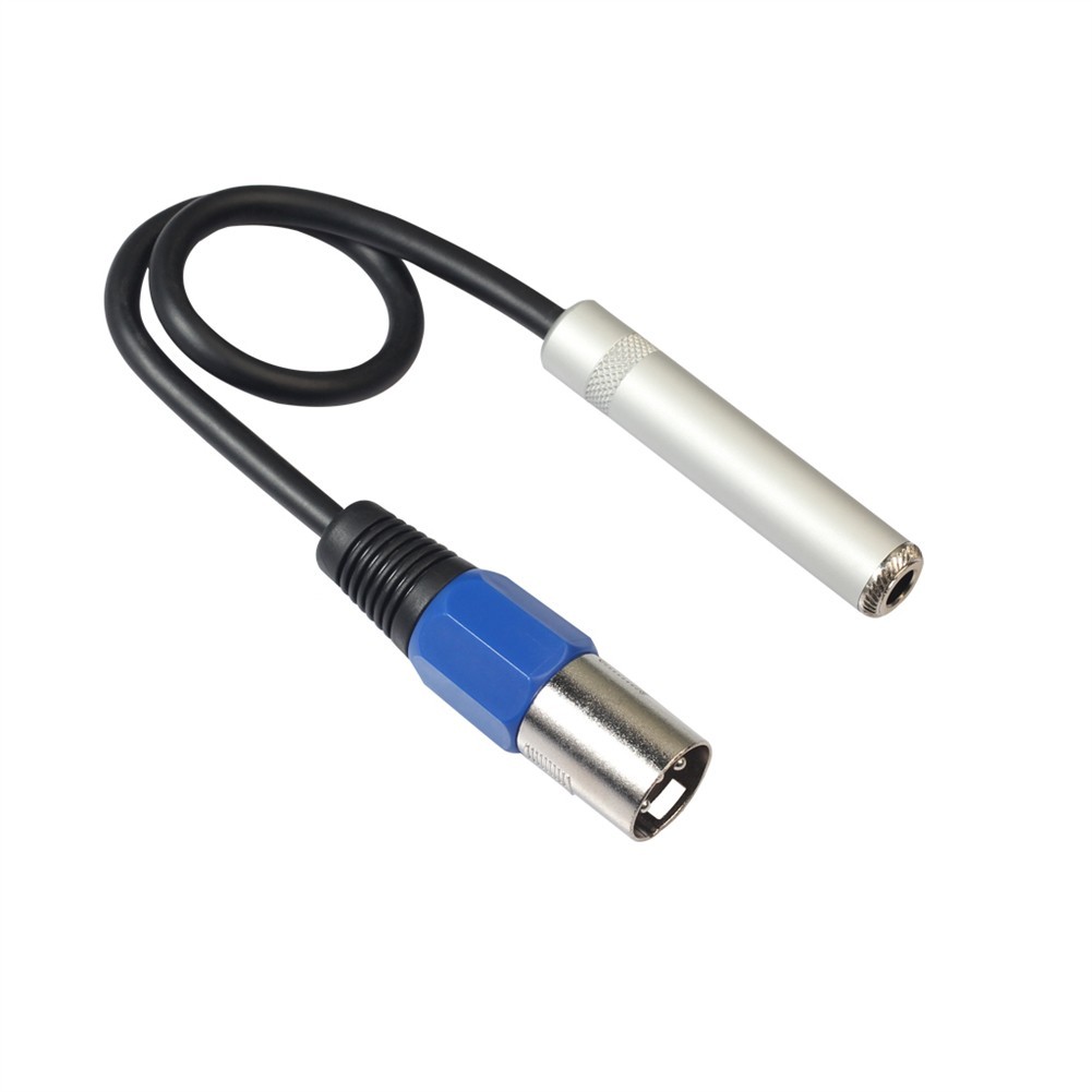 [MKO] 3-Pin XLR Male to 6.35mm Female Stereo Microphone Audio Cable ...
