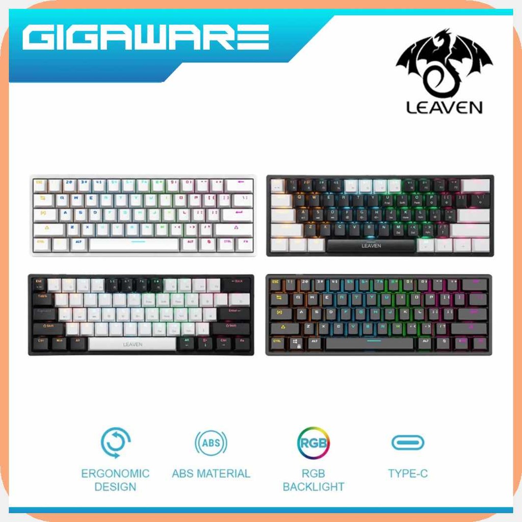 Leaven$iS-K620#Ji+Mechanical;JO&Keyboard`lw&61`kk&Keys`TY&Hot-swappable ...