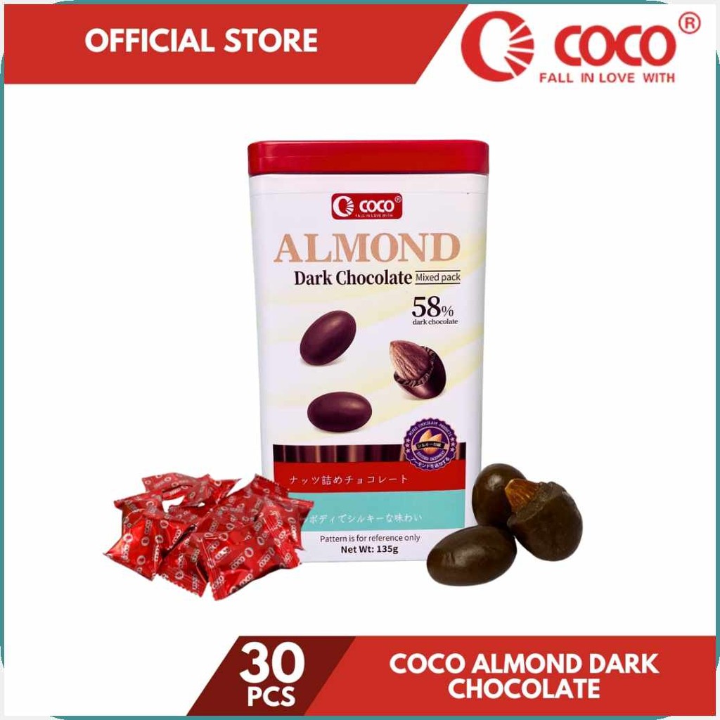 COCO_co;Almond=E_MO:Dark&Chocolate&135g&Per&Can | Shopee Philippines