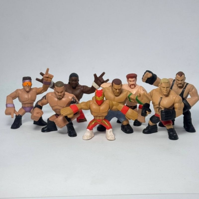 WWE Rumblers Mini Wrestling action figures Mattel kids toy | Shopee ...