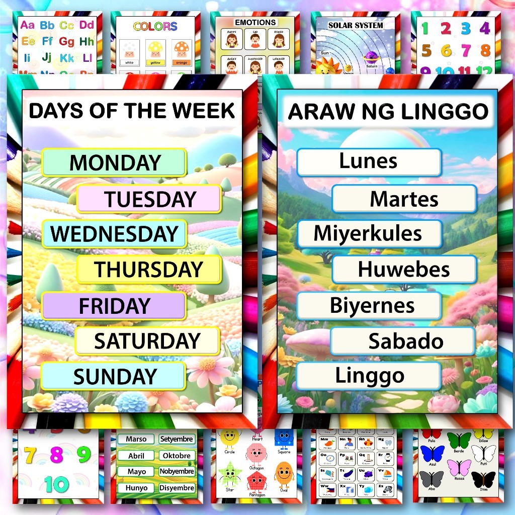 laminated educational wall chart for kids a4 size printed in photopaper ...