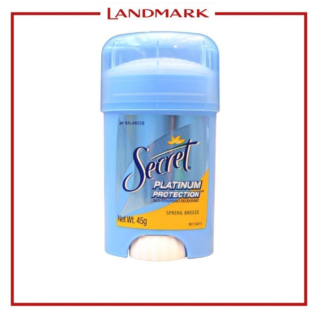 Secret Anti-perspirant and Deodorant Platinum Cream Stick 45g | Shopee ...