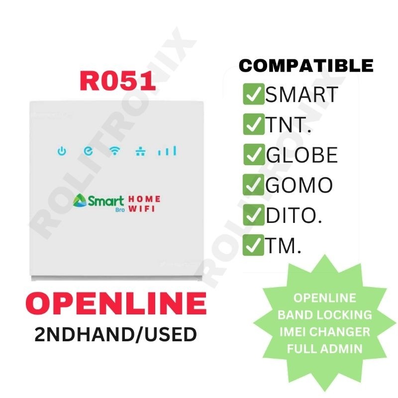SMARTBRO/PLDT HOME PREPAID WIFI R051 OPENLINE (USED/2NDHAND) | Shopee ...
