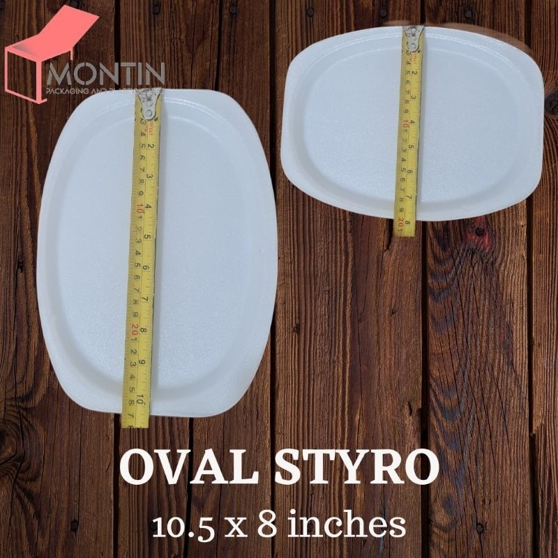 50pcs OVAL Styro Plate | Shopee Philippines