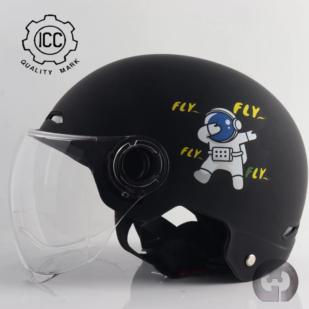 Helmet For Kids 3 Patterns Motorcycle 4 To 12 Years Old Half Face ...