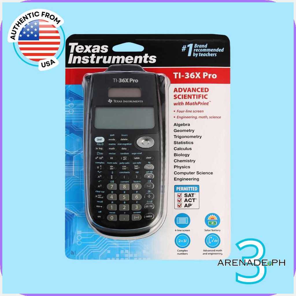 Texas Instruments TI-36X Pro Advance Engineering/Scientific Calculator ...