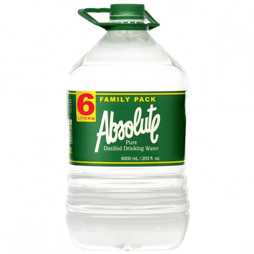 Absolute Pure Distilled Drinking Water 6Liter | Shopee Philippines