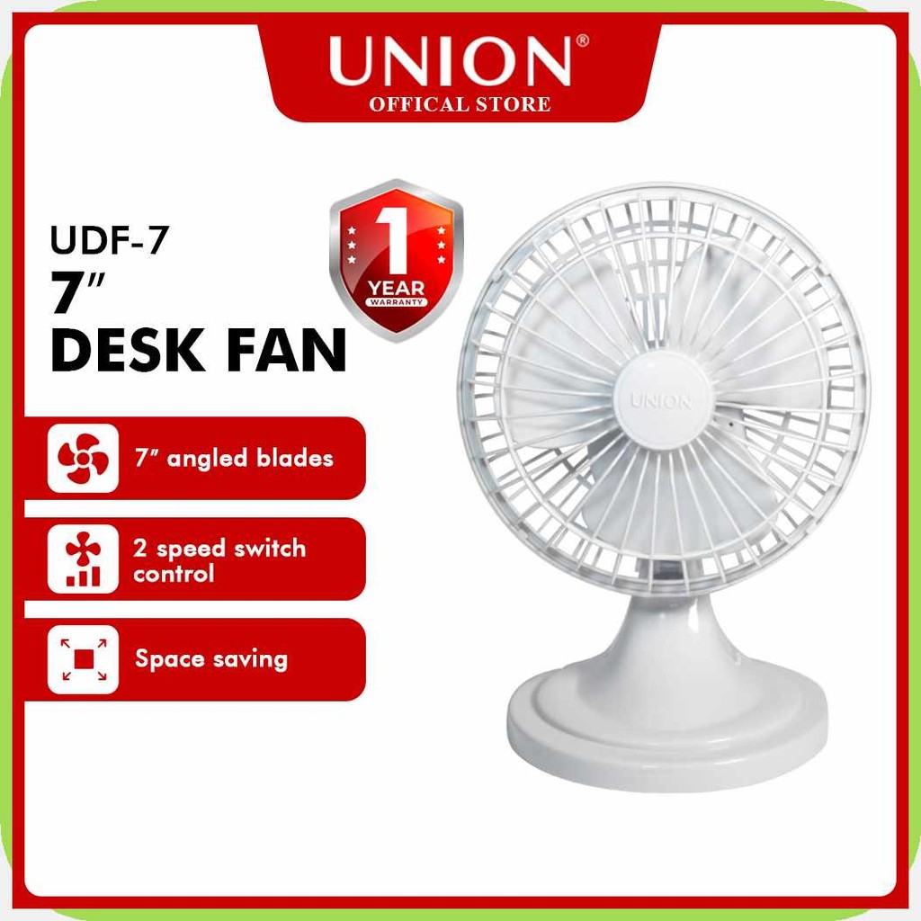 Union;bv#UDF-7T%7-inches*b~Mini?xV~Desk?Pb~Fan | Shopee Philippines
