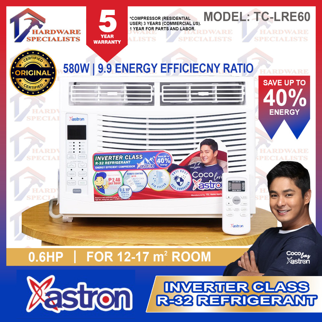 Astron Inverter Class 0.6HP Aircon w/ remote TC-LRE60 bui…