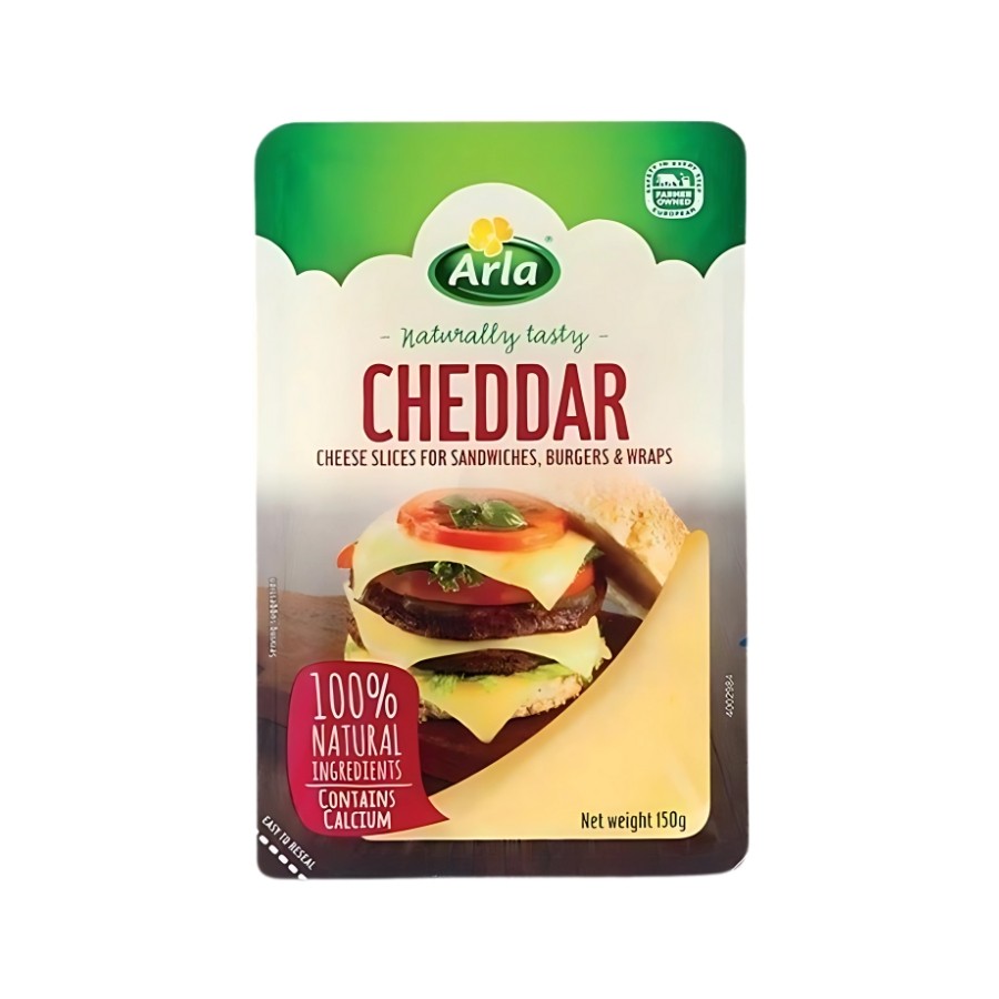 Arla Natural Cheddar Slices (150g) | Shopee Philippines