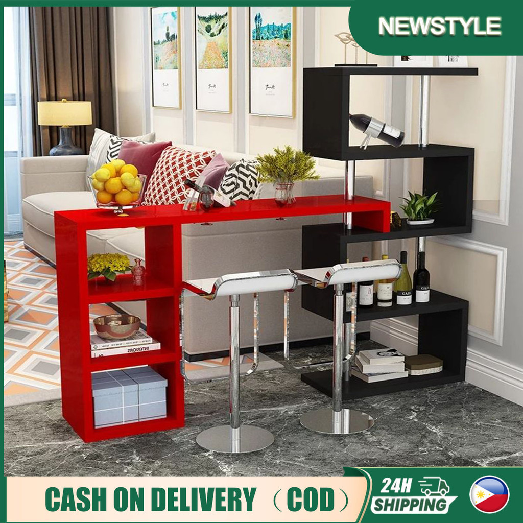 Bar Table Ergonomic Modern Mini Bar Counter table with Rotating Fashion ...