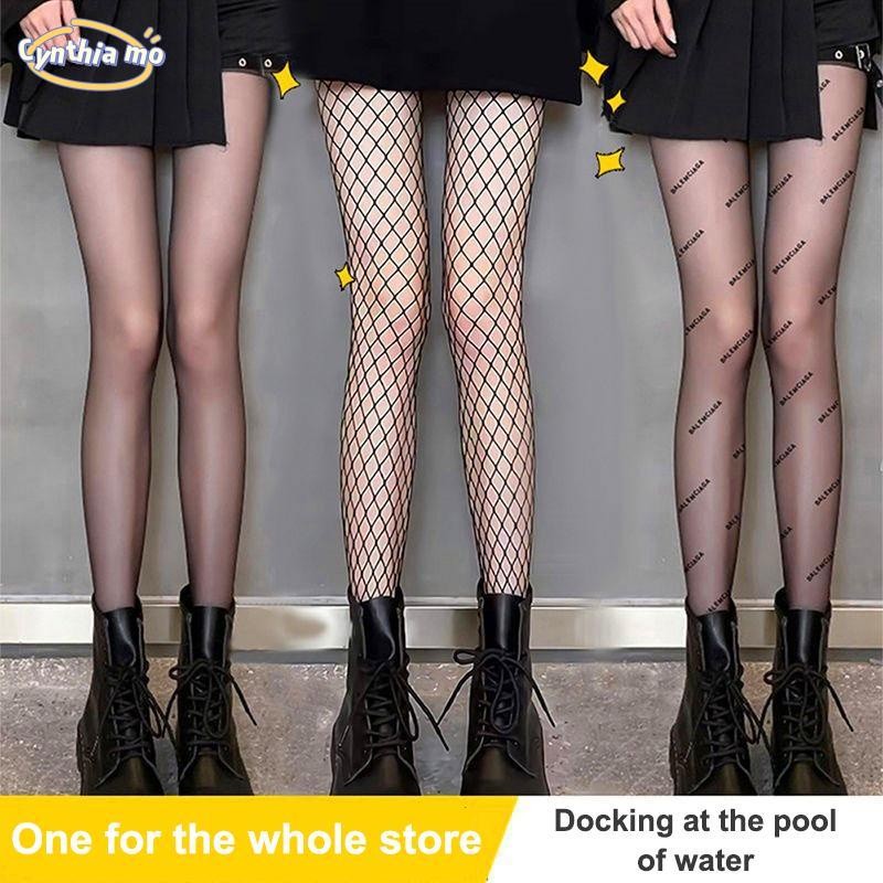 Women Fishing Net Sexy Black Silk Long One-piece Stockings CM | Shopee ...